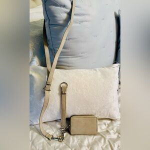 Save the Girls Wallet, Key Chain, and Lanyard Combo in Beige